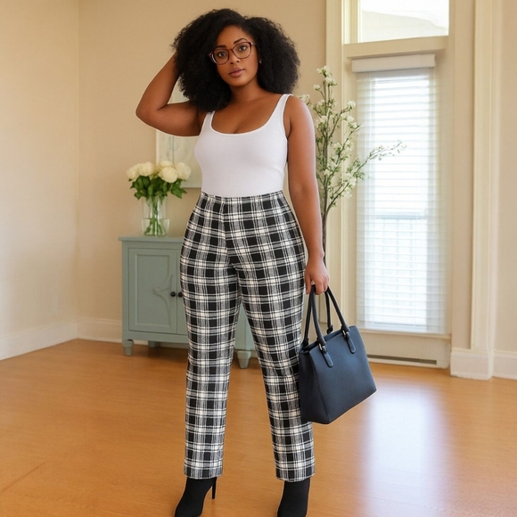 IMAN Pants - Global Chic 360 Slim Ponte Boot-Cut Pant by Iman Sz Small Tall Length